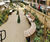 Helston - contemporary curved mild steel and timber bench 8