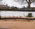 Helston - contemporary curved mild steel and timber bench 5