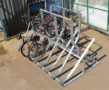 High Density Cycle Rack - space-saving steel bike storage