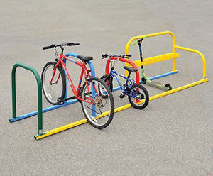 Hybrid Scooter/Cycle Rack - steel bike and scooter storage for schools