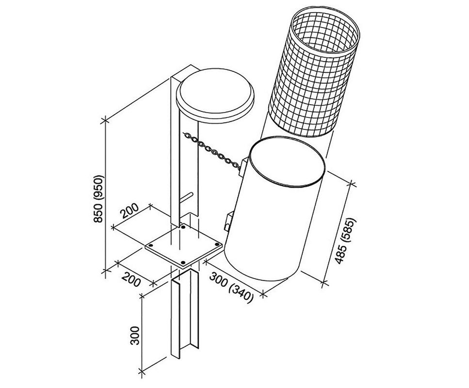 Images for Kingsley Litter Bin
