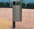 Kingsley Litter Bin - steel outdoor bin 6