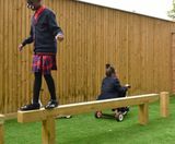 Balance Beam - wooden beam for adventure trails - on this page