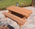 Land Picnic Bench - solid timber table and bench 1