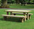 Land Picnic Bench - solid timber table and bench 0