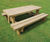Land Picnic Bench - solid timber table and bench 2