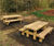 Land Picnic Bench - solid timber table and bench 3