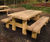 Land Picnic Bench - solid timber table and bench 6