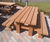 Land Picnic Bench - solid timber table and bench 5