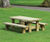 Land Picnic Bench - solid timber table and bench 7