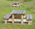 Land Picnic Bench - solid timber table and bench 8