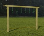 Wooden Playground Trapeze Rings - outdoor gym rings for children