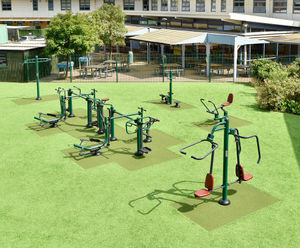 Outdoor gym for pupils - Oak Parks High School, Ilford