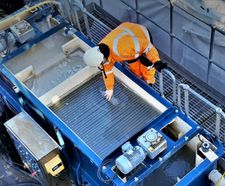 Treatment of hydrodemolition blast water at New Elvet Bridge