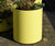 March Planter - mild steel cylindrical outdoor planter 2