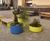 March Planter - mild steel cylindrical outdoor planter 5
