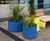 March Planter - mild steel cylindrical outdoor planter 6