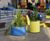 March Planter - mild steel cylindrical outdoor planter 7