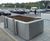 Northfleet Planter - stainless steel outdoor planter 0