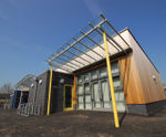 Richmond Entrance Canopy - contemporary aluminium and glass door shelter