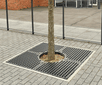 Riviere Square Hole Tree Grille - cast iron tree guard