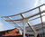Sheffield Wave Canopy - undulating steel and glass outdoor entrance shelter 4