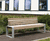 Wiltshire Seat - steel and timber outdoor bench 0
