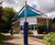 Triangle Perimeter Beam Shade Sail - hdpe outdoor sun canopy 2