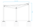 Triangle Perimeter Beam Shade Sail - hdpe outdoor sun canopy 6