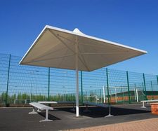 Tornado Tensile Canopy - waterproof fabric outdoor shelter