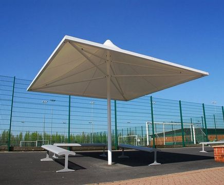 Tornado Tensile Canopy - waterproof fabric outdoor shelter