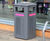 Derby Contemporary Litter Bin - laser cut pattern, 120 litre 1