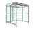 AUTOPA Badby - freestanding cycle shelter with PET roof and sides 0