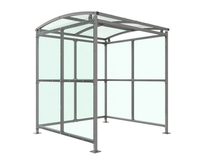 AUTOPA Badby - freestanding cycle shelter with PET roof and sides