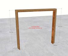 Type 1 - reclaimed timber and corten steel cycle stand