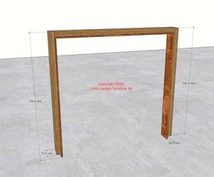 Type 1 - reclaimed timber and corten steel cycle stand