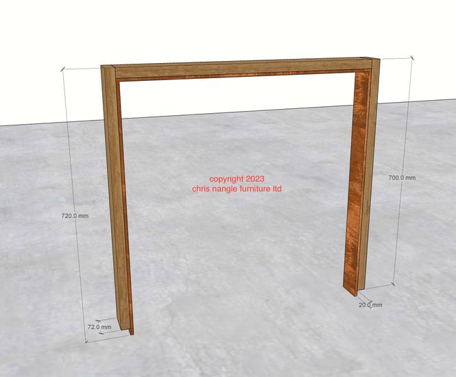 Type 1 - reclaimed timber and corten steel cycle stand