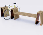 Type 2 cycle dock with optional seating