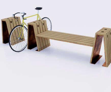 Type 2 cycle dock with optional seating