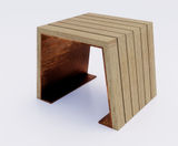 Type 22 - reclaimed timber and corten steel single seat - on this page