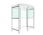 AUTOPA Cannock - smoking shelter with PET roof and side panels