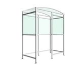 AUTOPA Cannock - smoking shelter with PET roof and side panels - on this page