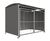 AUTOPA MM1 - lockable mild steel cycle shelter with mesh doors 2