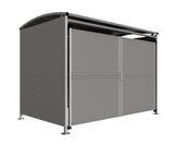 MM2 Shelter - Galvanised C/W Clad Doors - on this page