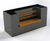 Wooden bench seat with surrounding corten steel planter 1