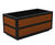 Gothic - rectangular steel and timber movable planter 2