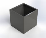 Cube steel planter - on this page