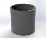 Round steel cylinder planter - on this page