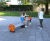 Zigzag - recycled plastic bench for nursery and primary schools 1