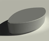 Bench Obelisk - architectural eye shaped public seating - on this page